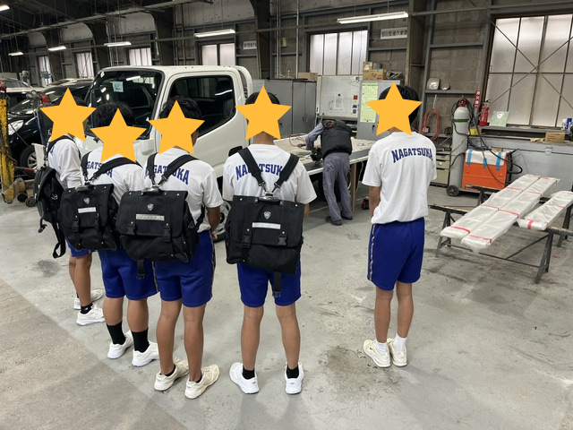 中学生のみなさんが職場体験に来てくれました！